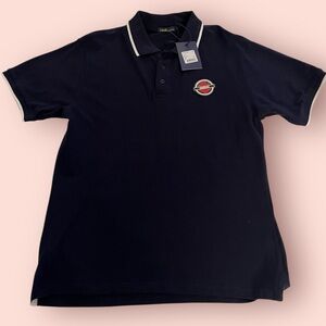 Cavalli Class Men's Logo Short Sleeve Polo Shirt (Black)